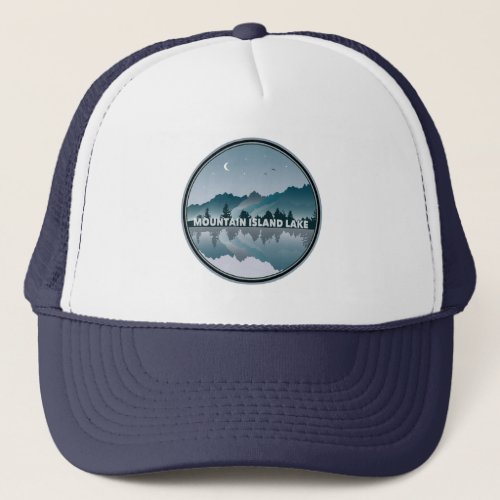 Mountain Island Lake North Carolina Reflection Trucker Hat