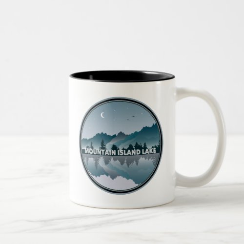 Mountain Island Lake North Carolina Reflection Two_Tone Coffee Mug