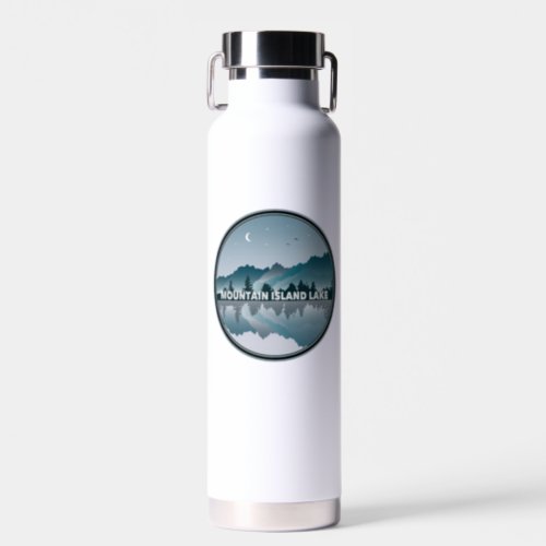 Mountain Island Lake North Carolina Reflection Water Bottle