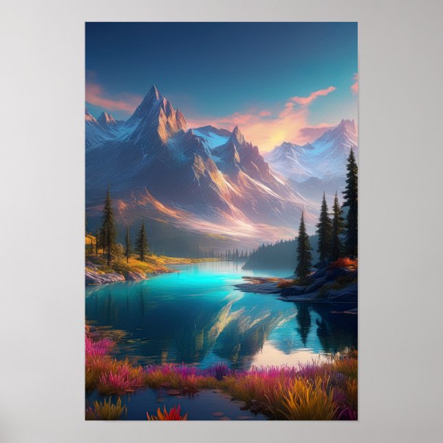 Mountain Jewel, Crystal Clear Lake Poster (Front)