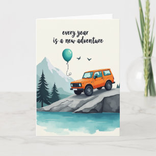 Mountain Journey Birthday Card