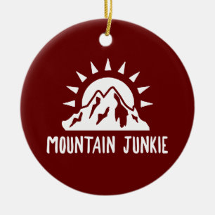 Mountain Junkie Ceramic Ornament