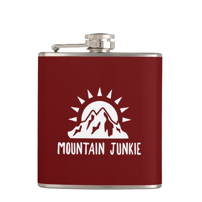 Mountain Junkie Flask (Front)