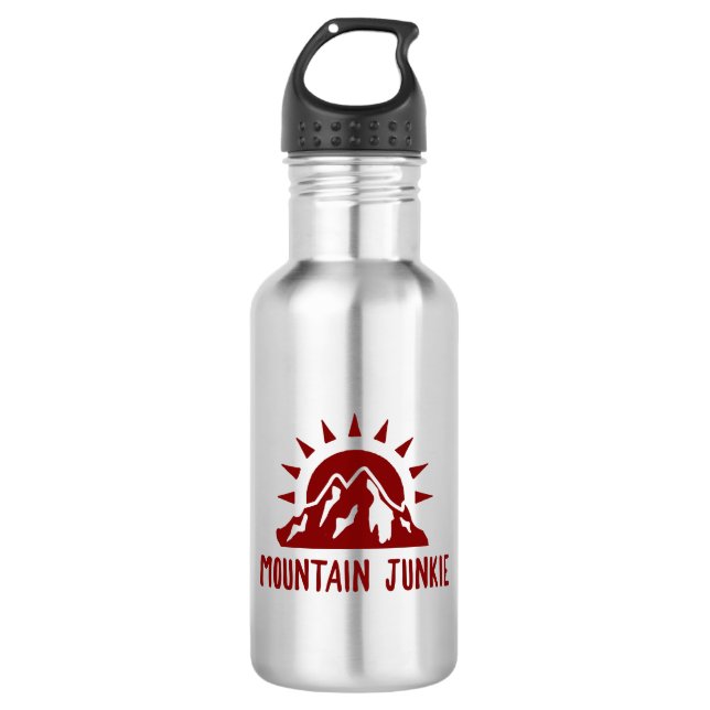 Mountain Junkie Stainless Steel Water Bottle (Front)