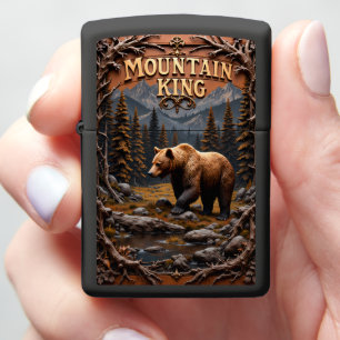 Mountain King Grizzly River Zippo Lighter