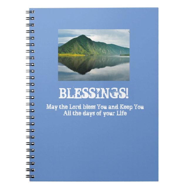 Mountain Lake Blessings Journal (Front)