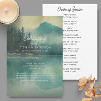 Mountain Lake, Celebration of Life Funeral Program