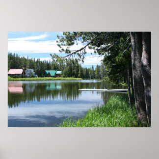 Mountain Lake, Dock Poster