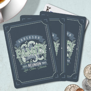 Mountain Lake Family Reunion Motif ID1317 Poker Cards
