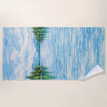 Mountain Lake Forest Landscape