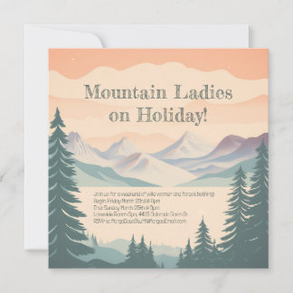 Mountain Lake Generic Invitation - Customizable