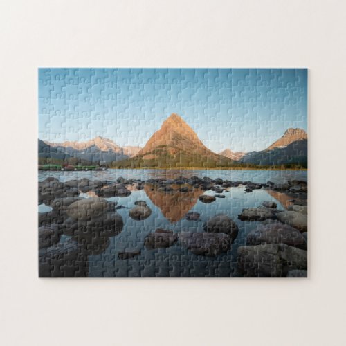 Mountain Lake  Glacier National Park Jigsaw Puzzle