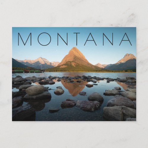 Mountain Lake  Glacier National Park Postcard