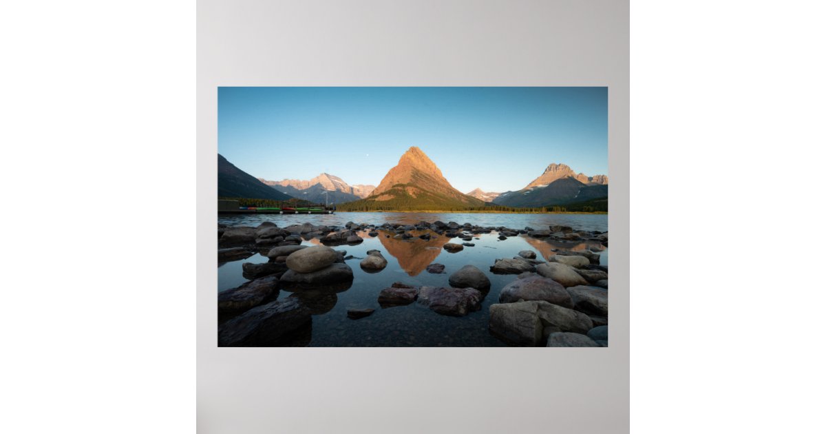 Mountain Lake | Glacier National Park Poster | Zazzle