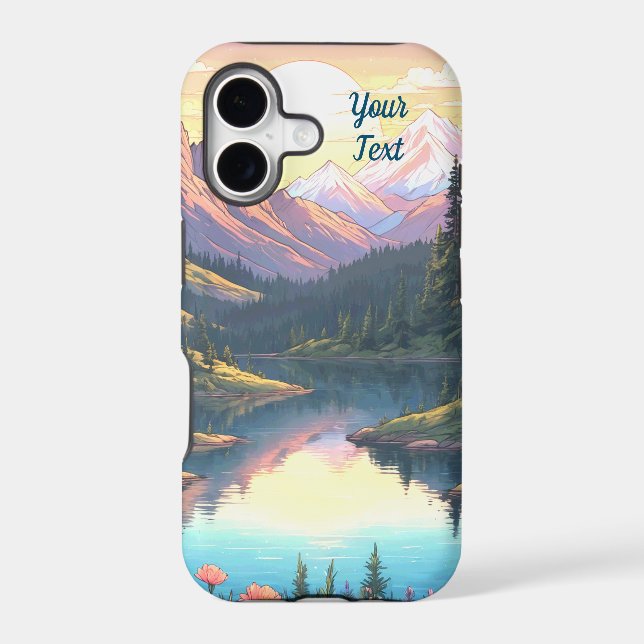 Mountain Lake Iphone Case (Back)