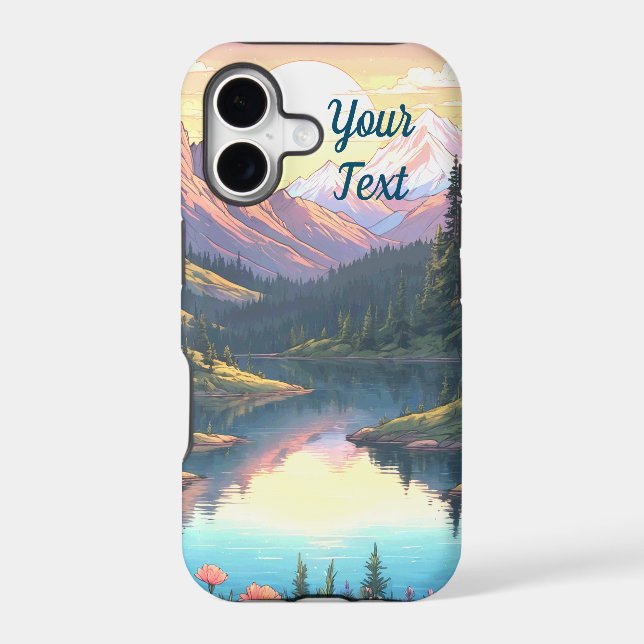 Mountain Lake Iphone Case (Back)