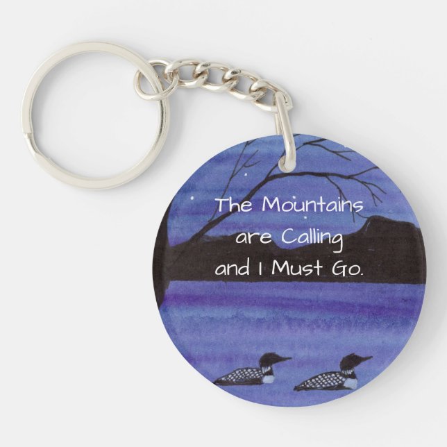 Mountain Lake Keychain (Front)