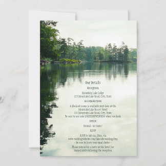 Mountain Lake reflection rustic wedding details