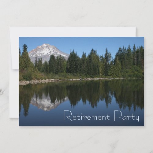 Mountain Lake Retirement Party Invitation