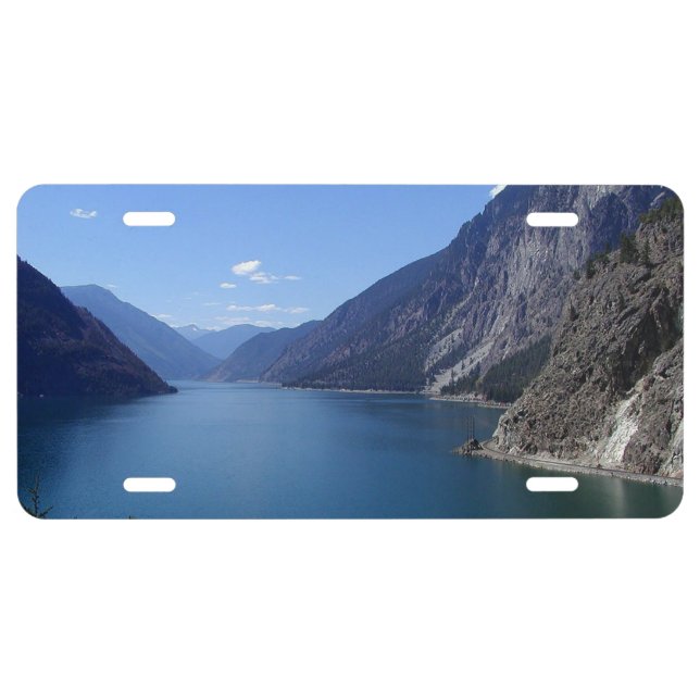 Mountain Lake Scene License Plate (Front)