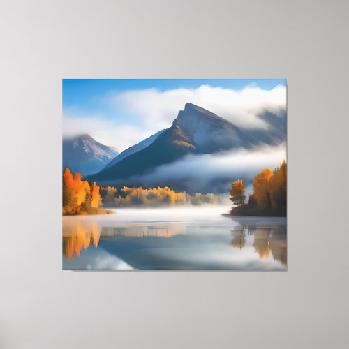Mountain  Lake Stretched Canvas Print