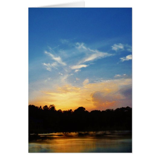 Mountain Lake Sunset Cards (Front)