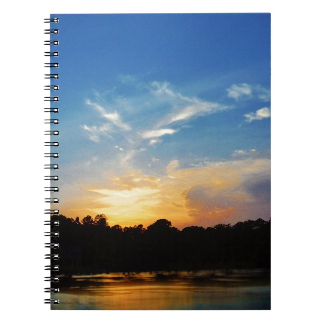 Mountain Lake Sunset Notebook (Front)