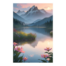 Mountain Lake Sunset