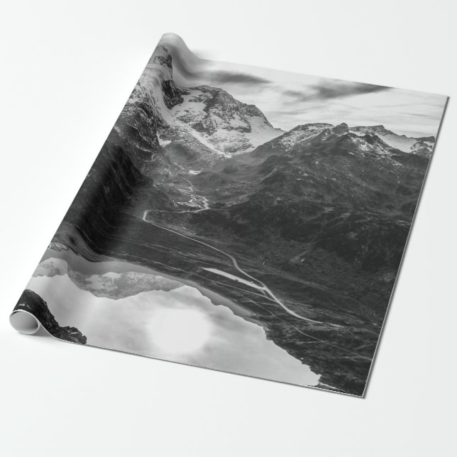MOUNTAIN LAKE WRAPPING PAPER (Unrolled)
