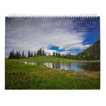Mountain Lakes Calendar by jonicool at Zazzle