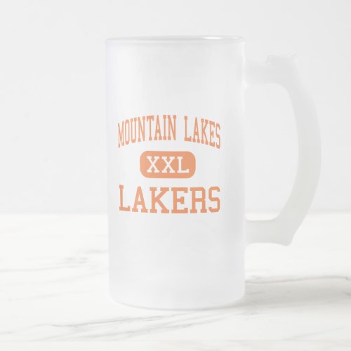 Mountain Lakes _ Lakers _ High _ Mountain Lakes Frosted Glass Beer Mug