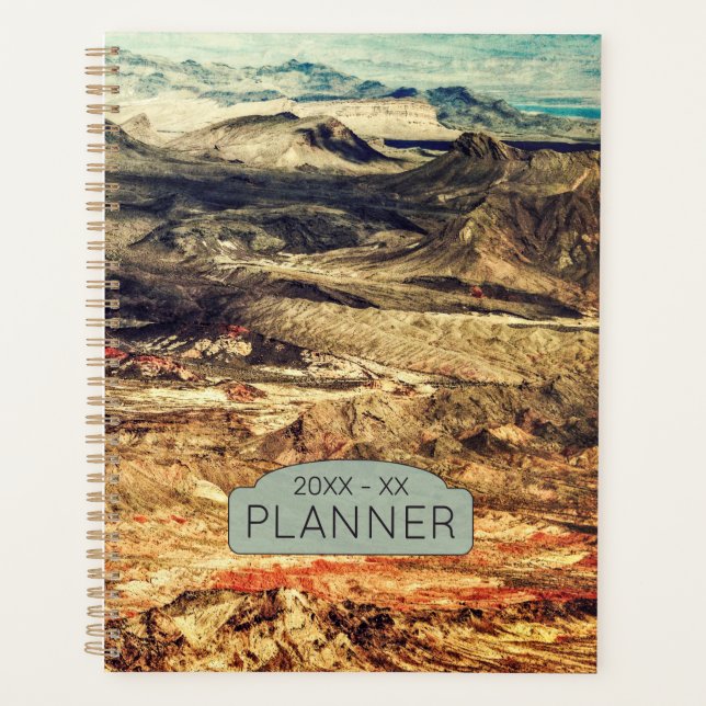 Mountain Landscape Art Scene Planner (Front)