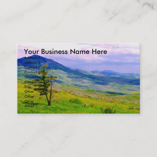 Customizable Mountain Landscape Business Card Templates