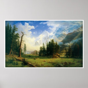Mountain Landscape by Albert Bierstadt Poster