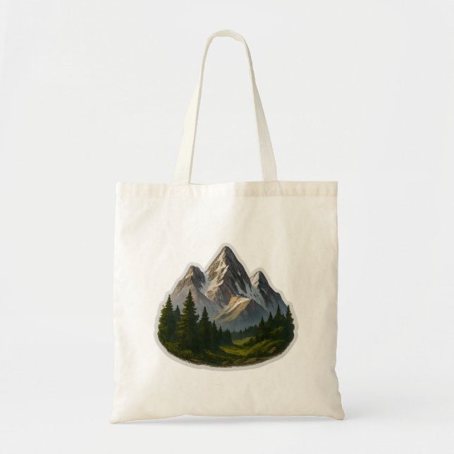 Mountain Landscape Design Tote Bag (Front)