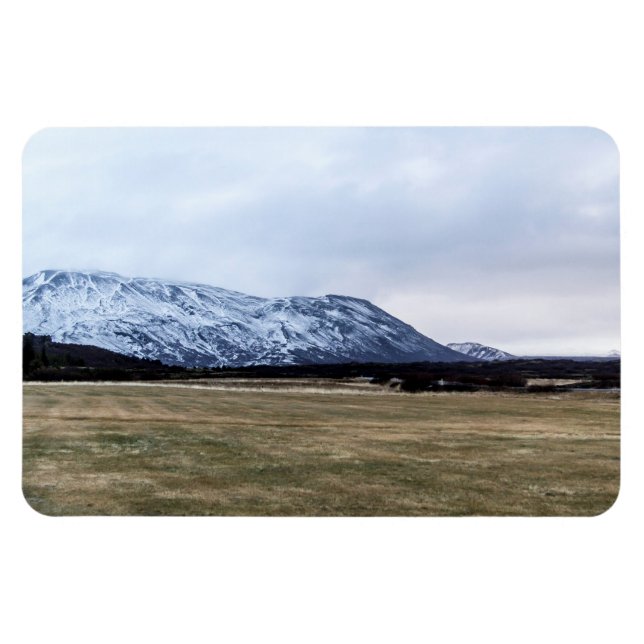 Mountain landscape in Iceland Magnet (Horizontal)