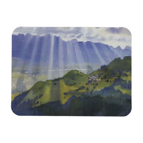Mountain Landscape in Switzerland Magnet