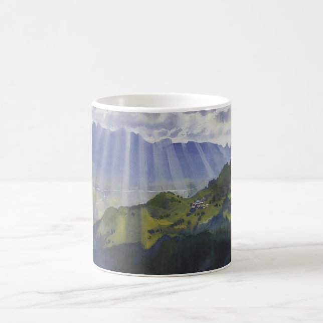 Mountain Landscape in Switzerland (Serebriakova) Coffee Mug (Center)