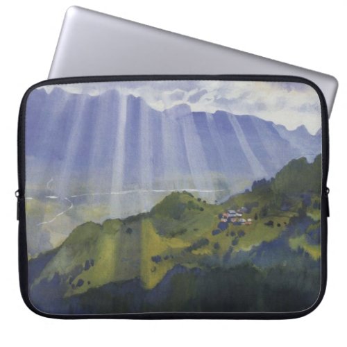 Mountain Landscape in Switzerland Serebriakova Laptop Sleeve