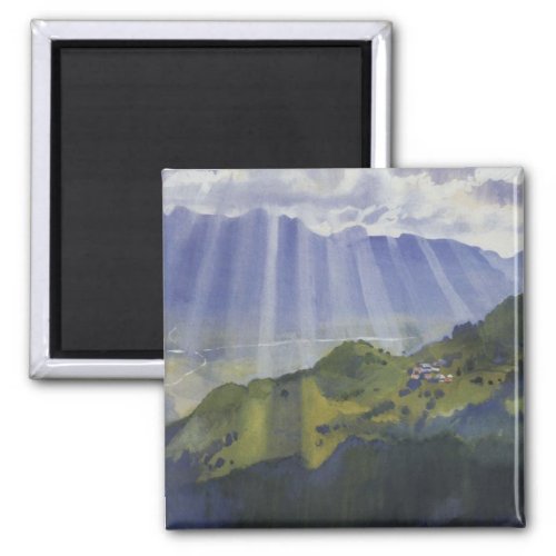 Mountain Landscape in Switzerland Serebriakova Magnet