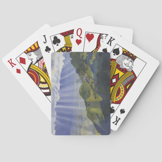 Mountain Landscape in Switzerland (Serebriakova) Poker Cards (Back)