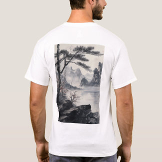 Mountain Landscape Ink Painting National Style T-S T-Shirt