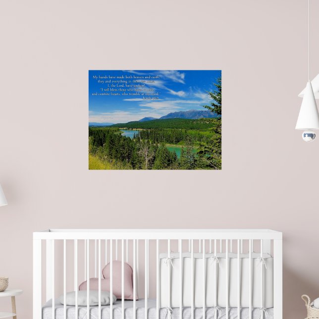 Mountain Landscape Inspirational Poster (Nursery 2)