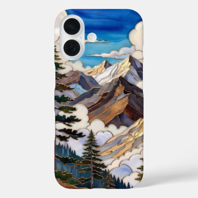 Mountain Landscape iPhone Case Nature ScenicDesign (Back)