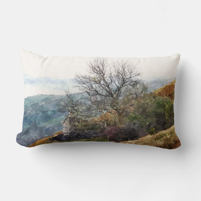 MOUNTAIN LANDSCAPE LUMBAR PILLOW (Front)