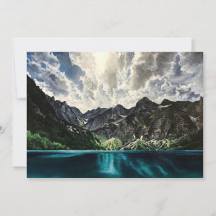 Mountain Landscape Painting Greeting Card