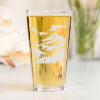 Mountain Landscape Pint Glass