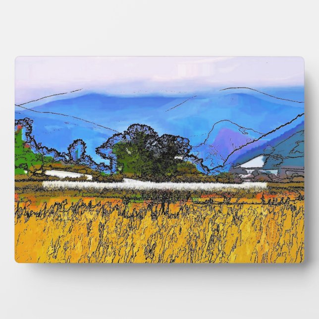 MOUNTAIN LANDSCAPE PLAQUE (Front)