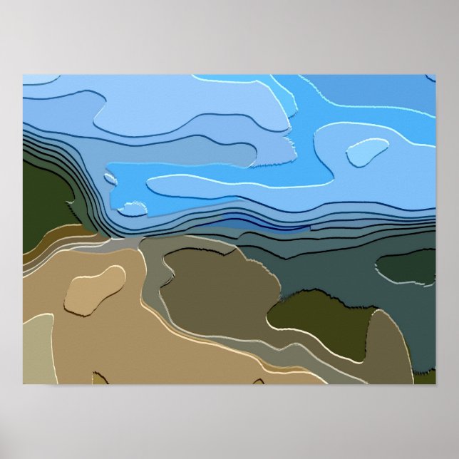 MOUNTAIN LANDSCAPE POSTER (Front)