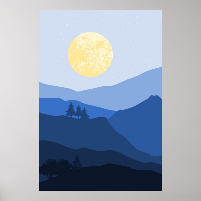  Mountain Landscape Poster (Front)